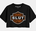 Savage Shield Crop Tee