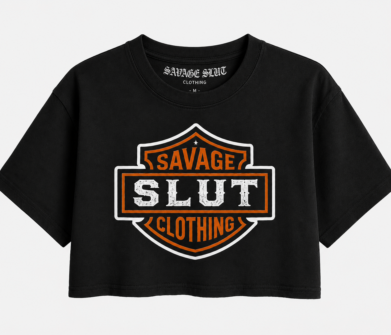 Savage Shield Crop Tee